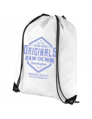 Evergreen non-woven drawstring backpack