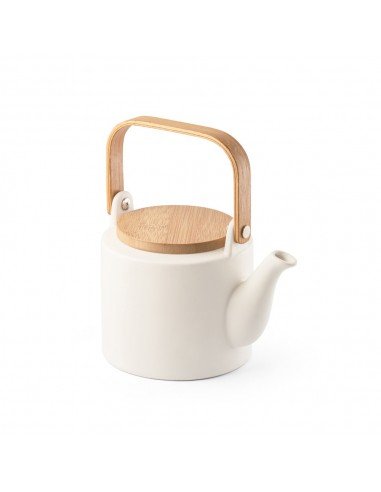 GLOGG. 700 mL ceramic teapot with bamboo lid 700 mL