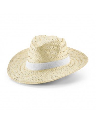 EDWARD POLI. Natural straw hat