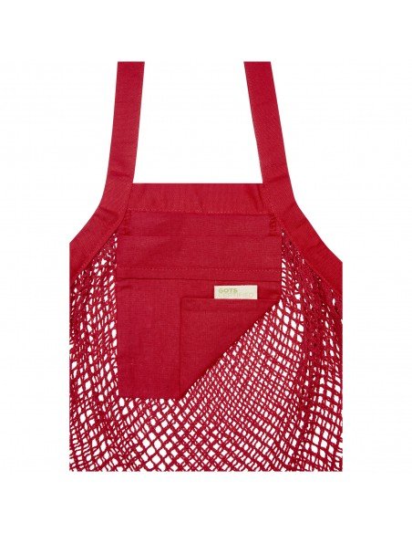 Pune 100 g/m2 GOTS organic mesh cotton tote bag