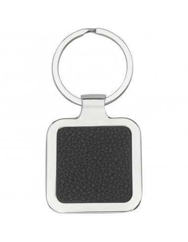 Piero laserable PU leather squared keychain Piero laserable PU leather squared keychain