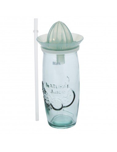 Verano recycled glass cocktail cup with squeezer