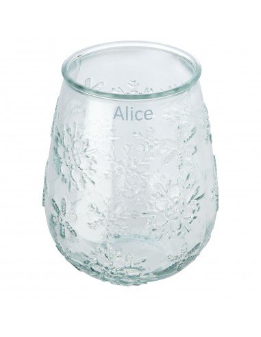 Faro recycled glass tealight holder