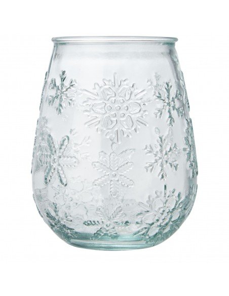 Faro recycled glass tealight holder