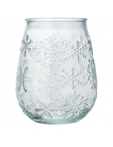 Faro recycled glass tealight holder