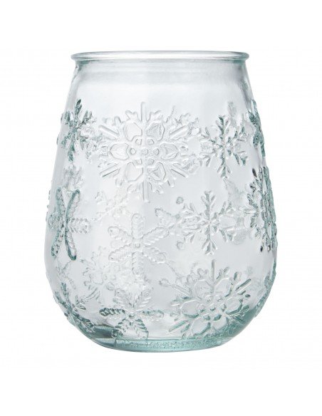 Faro recycled glass tealight holder