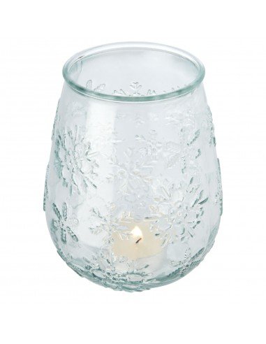 Faro recycled glass tealight holder