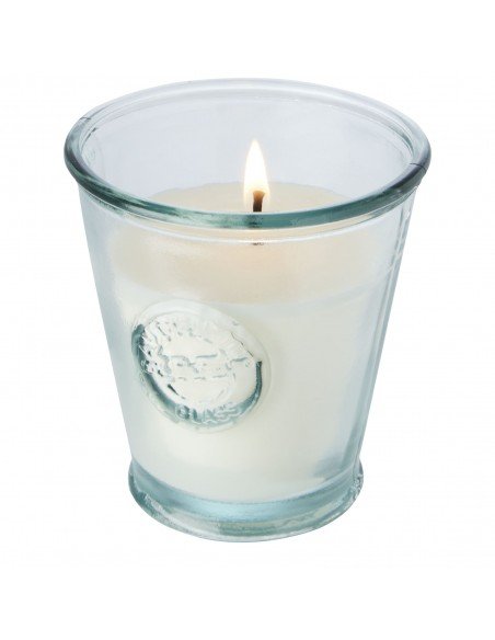 Luzz soybean candle with recycled glass holder