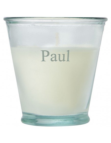 Luzz soybean candle with recycled glass holder