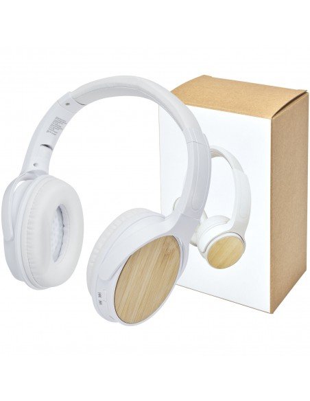 Athos bamboo Bluetooth headphones with microphone