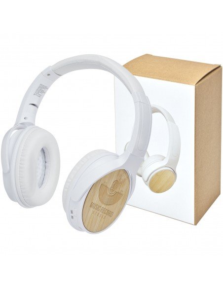 Athos bamboo Bluetooth headphones with microphone