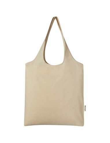 Pheebs 150 g/m² recycled cotton trendy tote bag 7L