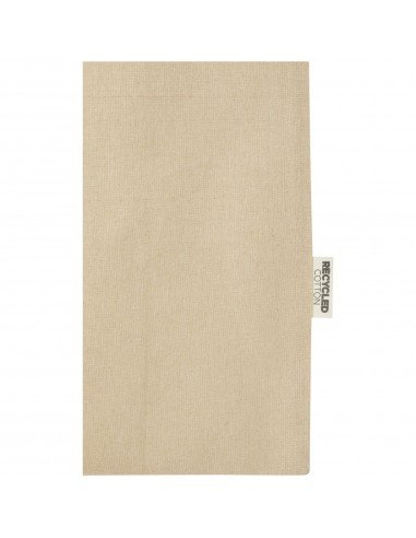 Pheebs 150 g/m² recycled cotton trendy tote bag 7L