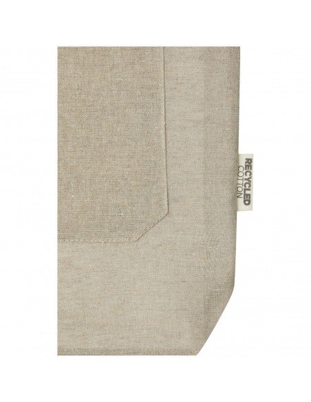 Pheebs 150 g/m² recycled cotton tote bag with front pocket 9L