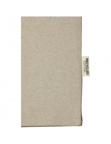 Pheebs 190 g/m² recycled cotton gusset tote bag with contrast sides 18L