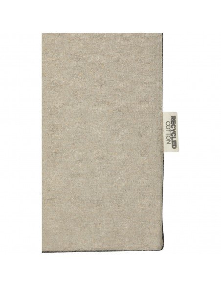 Pheebs 190 g/m² recycled cotton gusset tote bag with contrast sides 18L