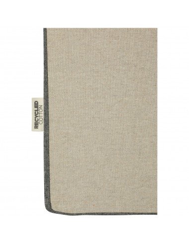 Pheebs 190 g/m² recycled cotton gusset tote bag with contrast sides 18L