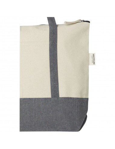 Repose 320 g/m² recycled cotton zippered tote bag 10L