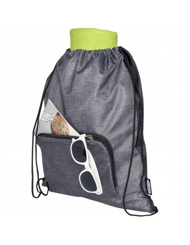 Ash recycled foldable drawstring bag 7L