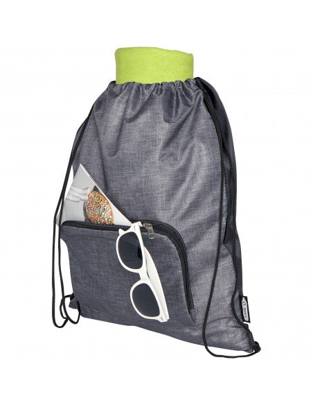 Ash recycled foldable drawstring bag 7L