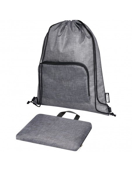 Ash recycled foldable drawstring bag 7L