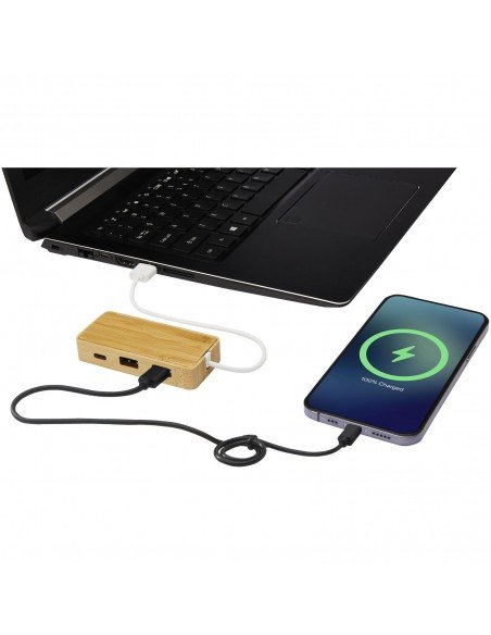 Tapas bamboo USB hub