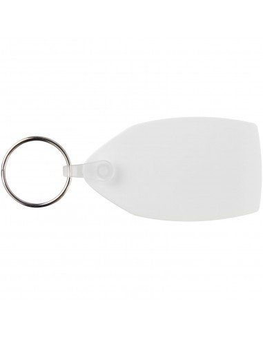 Tait rectangular-shaped recycled keychain