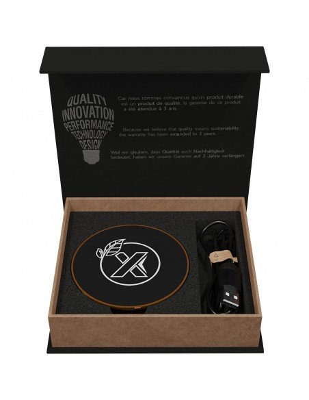 SCX.design W13 10W wooden wireless charging station