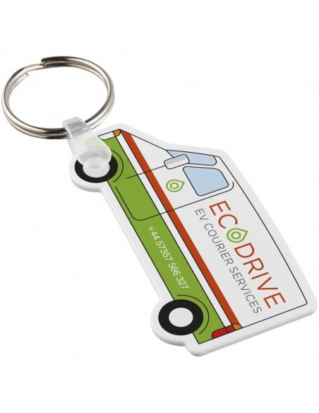 Tait van-shaped recycled keychain