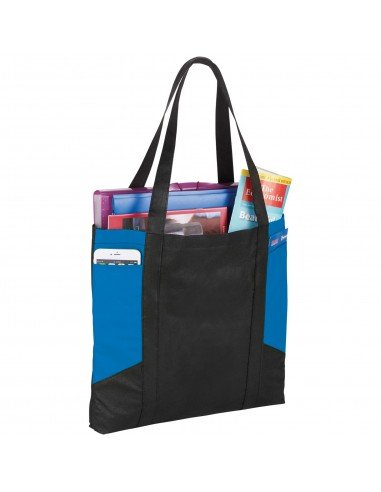 Joey coloured panel non-woven tote bag