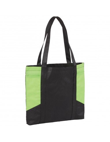 Joey coloured panel non-woven tote bag