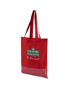 Aylin 140 g/m² silver lines cotton tote bag 2