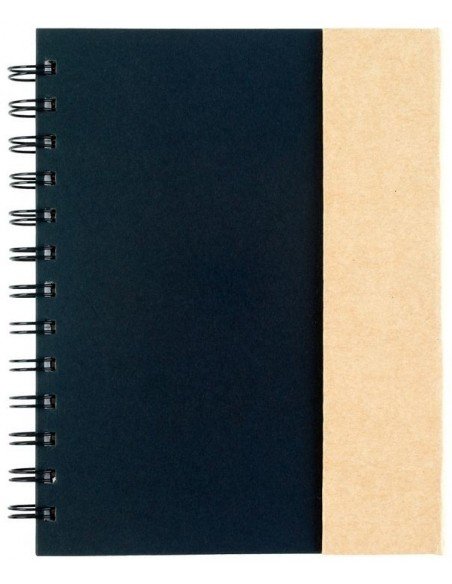 Bloknotas su lipniais lapeliais ir rašikliu Spiral