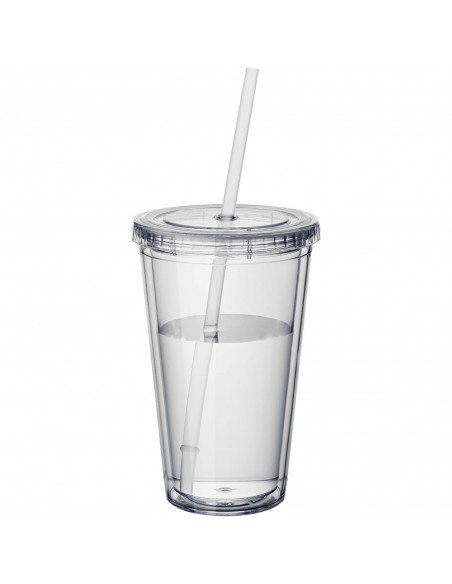 Cyclone 450 ml insulated tumbler with straw