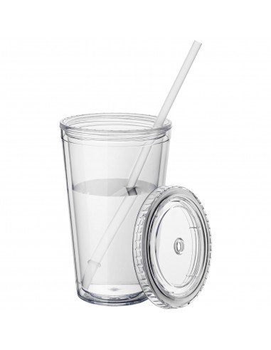Cyclone 450 ml insulated tumbler with straw