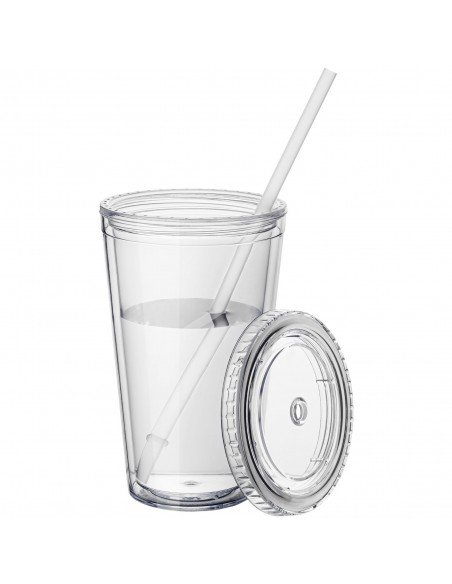 Cyclone 450 ml insulated tumbler with straw