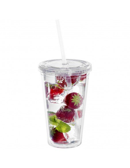 Cyclone 450 ml insulated tumbler with straw