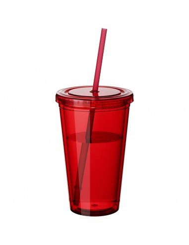 Cyclone 450 ml insulated tumbler with straw