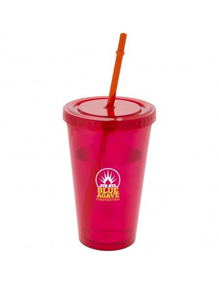 Cyclone 450 ml insulated tumbler with straw