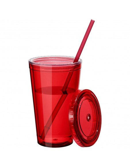 Cyclone 450 ml insulated tumbler with straw