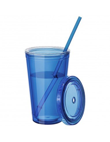 Cyclone 450 ml insulated tumbler with straw