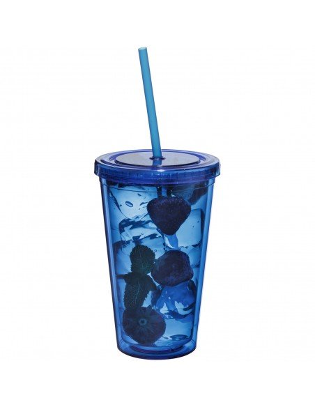Cyclone 450 ml insulated tumbler with straw