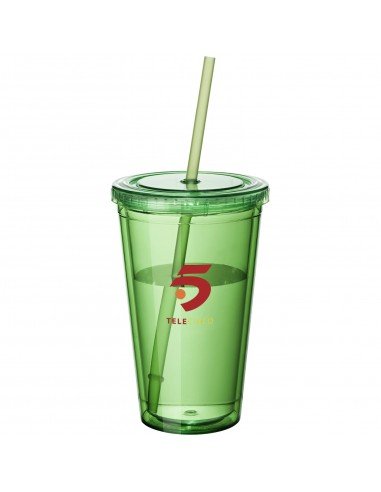 Cyclone 450 ml insulated tumbler with straw