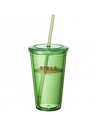 Cyclone 450 ml insulated tumbler with straw