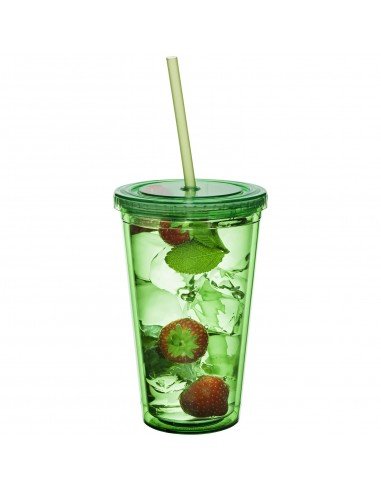 Cyclone 450 ml insulated tumbler with straw