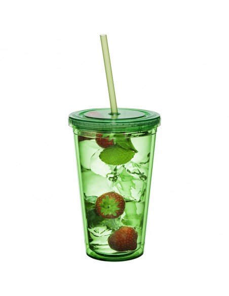 Cyclone 450 ml insulated tumbler with straw