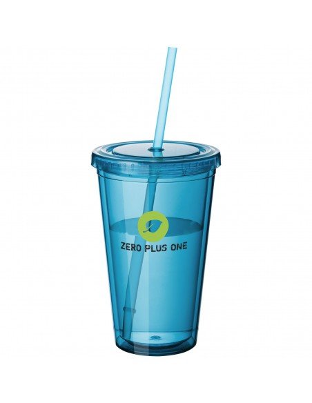 Cyclone 450 ml insulated tumbler with straw