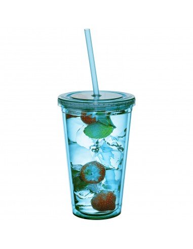Cyclone 450 ml insulated tumbler with straw