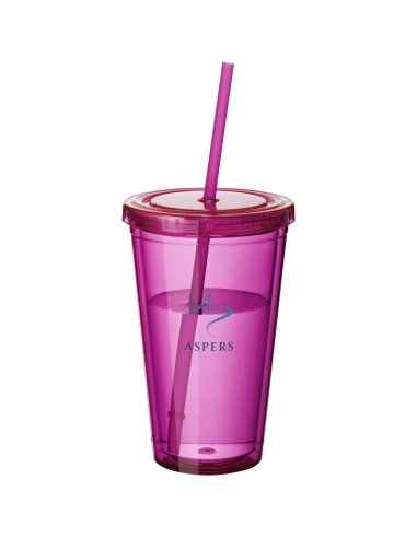 Cyclone 450 ml insulated tumbler with straw