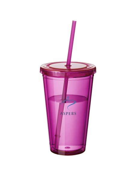Cyclone 450 ml insulated tumbler with straw